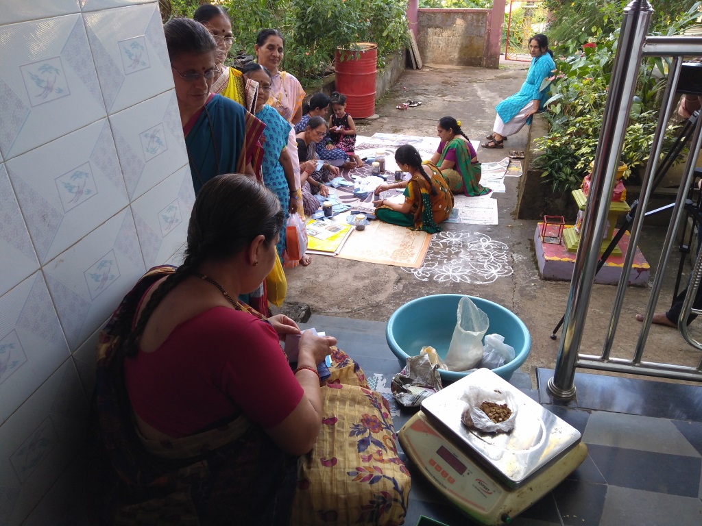 Nirmala Manorama Joshi collecting seeds